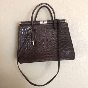 Brown leather purse